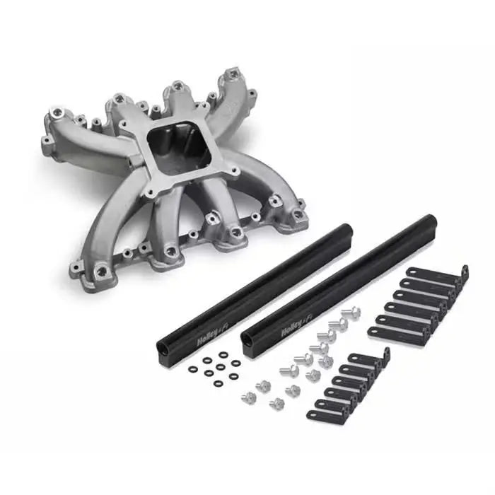 Holley Mid-Rise EFI Intake Manifold &amp; Rail Kit, LS1 MY X FACTOR 2
